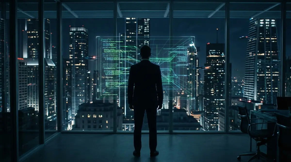 Futuristic software development environment with holographic code interface