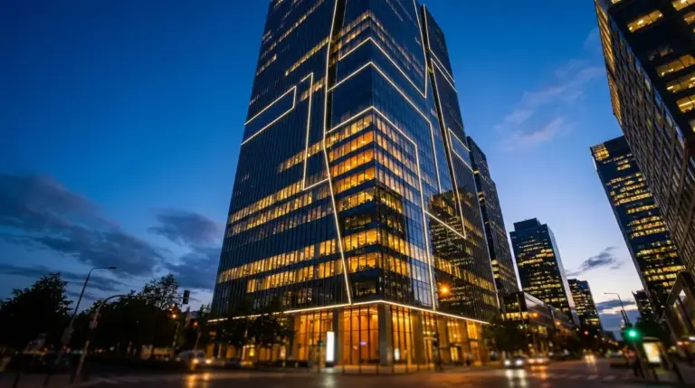 Anthropic headquarters concept illustrating massive corporate valuation growth