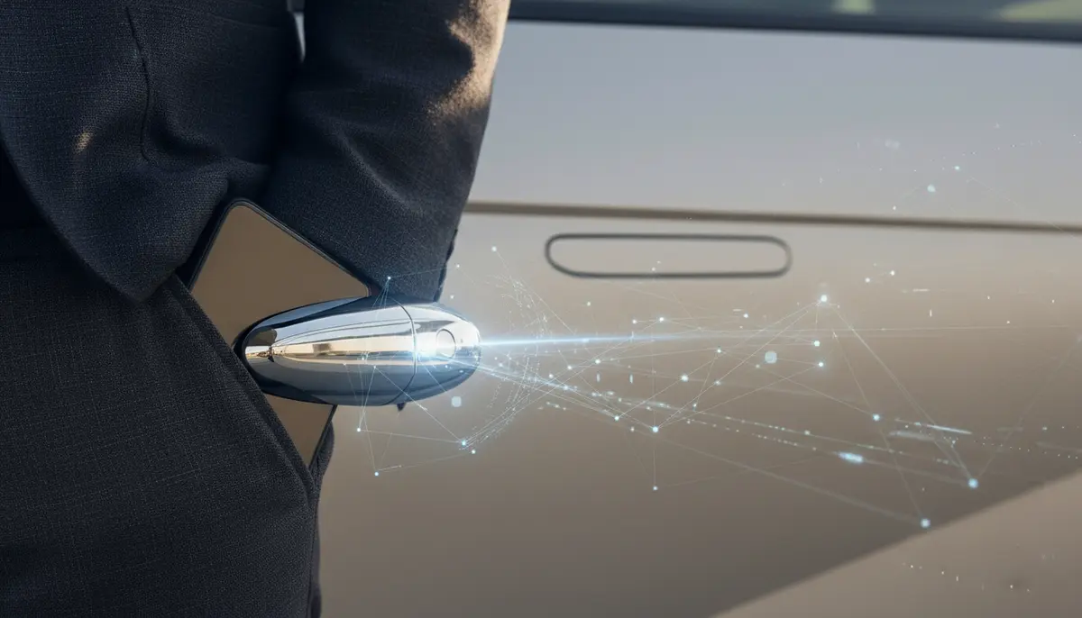 Illustration related to The End of the Key Fob? Tech Giants and Automakers Unite to Standardize Digital Entry